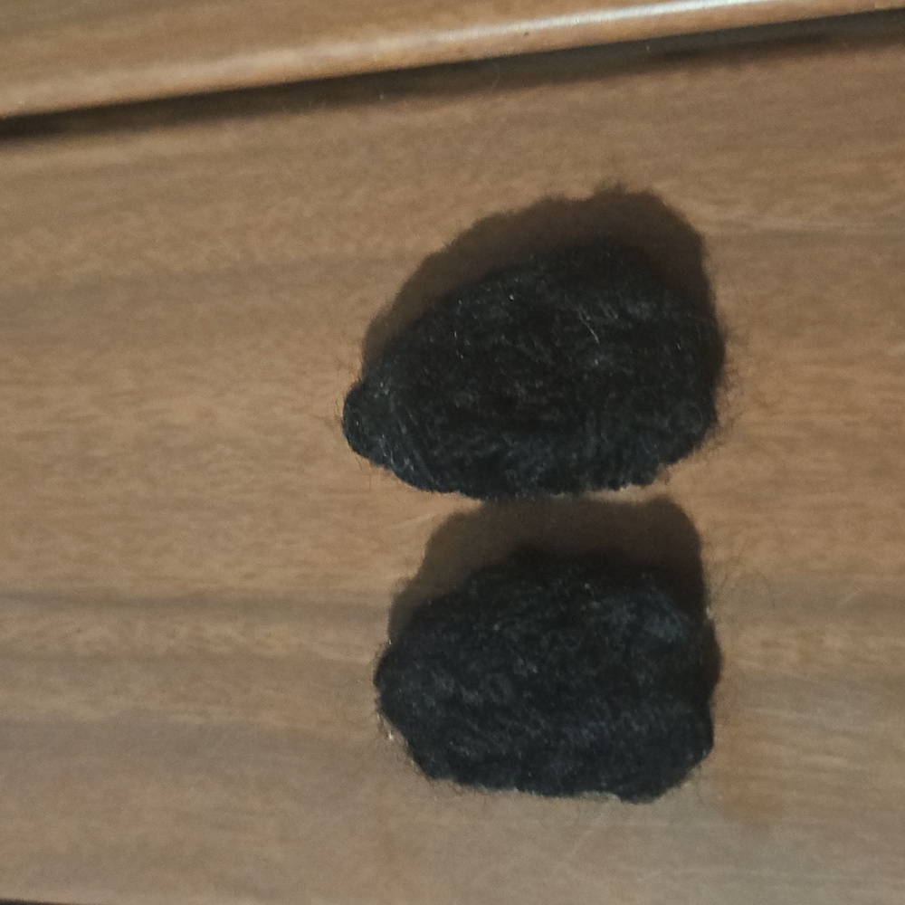 Black Crochet Triangle Accessory X2